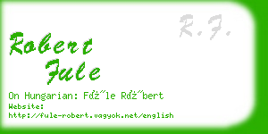 robert fule business card